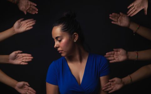 photo of woman with hands - for rejection exposure post