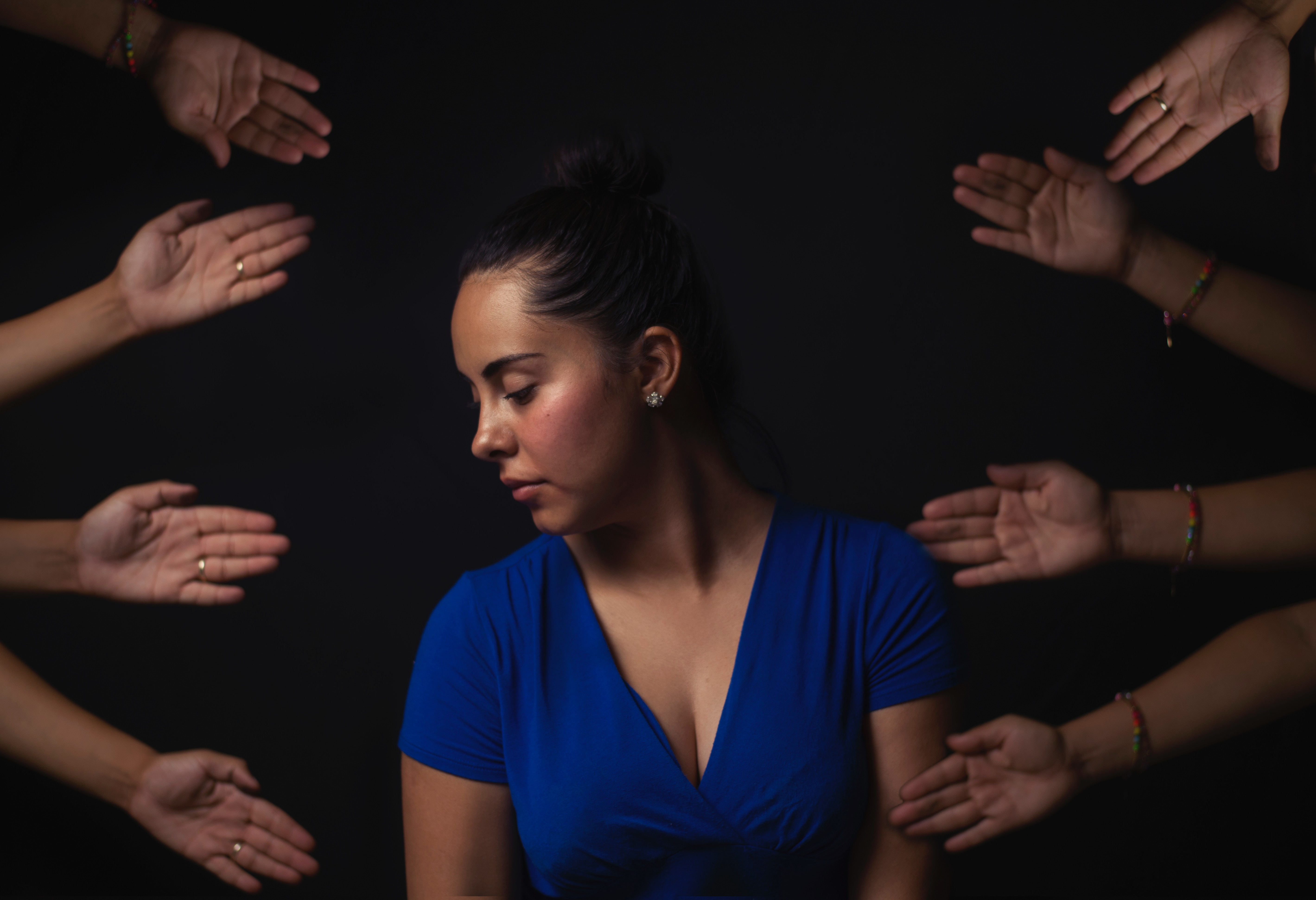 photo of woman with hands - for rejection exposure post